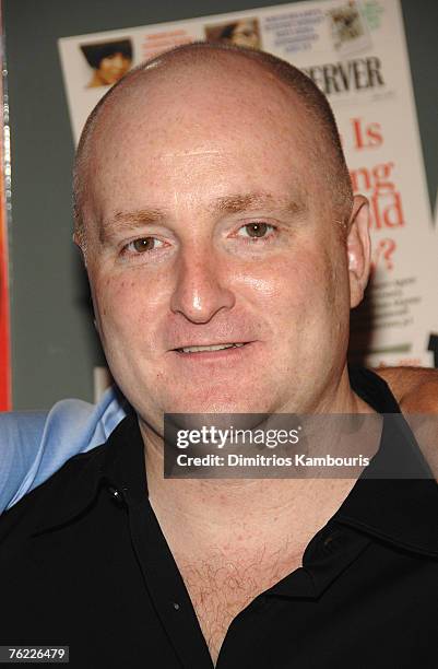 John Falk arrives during the premiere of "The Hunting Party" at the Paris Theater on August 22, 2007 in New York City.