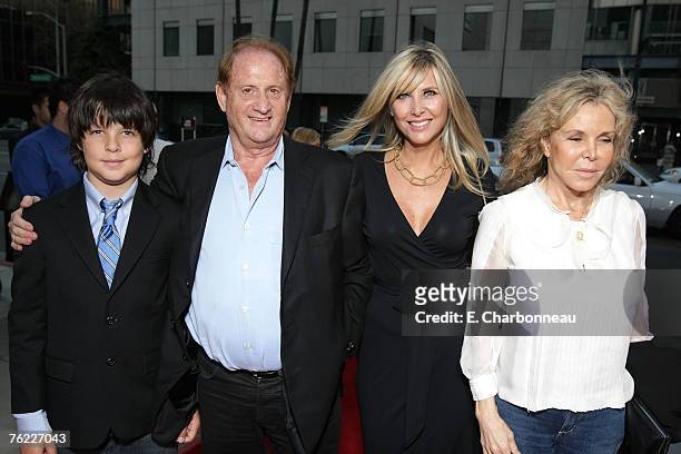 Producer Mike Medavoy and family at the Los Angeles Premiere of "Resurrecting the Champ" at the Academy of Motion Picture Arts and Sciences on August...