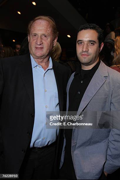 Producer Mike Medavoy and Exec. Producer Bradley Fischer at the Los Angeles Premiere Party of "Resurrecting the Champ" at the Academy of Motion...
