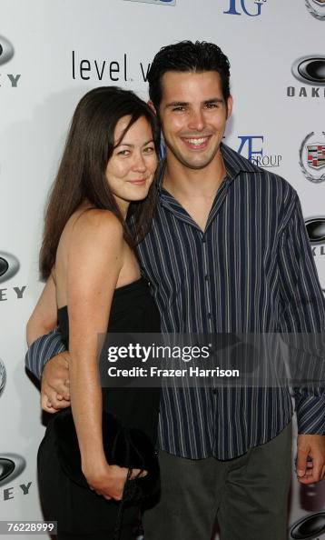 Jason Cook's Model Actor Jason Cook and guest arrives at the Los Angeles Premiere of ...