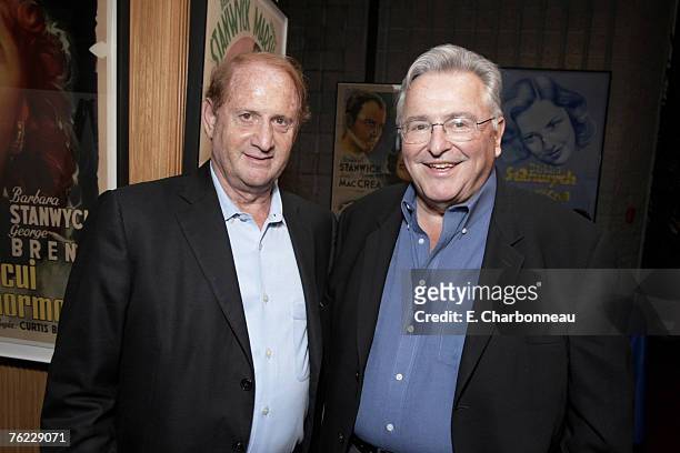 Producer Mike Medavoy and Yari Film's Bill Immerman at the Los Angeles Premiere Party of "Resurrecting the Champ" at the Academy of Motion Picture...