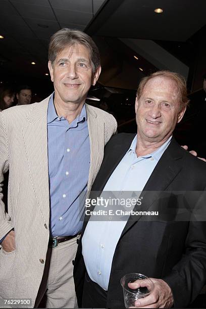 Peter Coyote and Producer Mike Medavoy at the Los Angeles Premiere Party of "Resurrecting the Champ" at the Academy of Motion Picture Arts and...