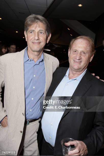 Peter Coyote and Producer Mike Medavoy at the Los Angeles Premiere Party of "Resurrecting the Champ" at the Academy of Motion Picture Arts and...