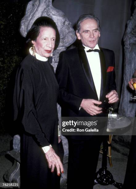 Diana Vreeland and Pierre Cardin