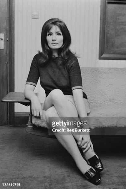 English former model and showgirl, Christine Keeler at her home in London, 7th May 1969. Keeler is best known for her affair with cabinet minister...