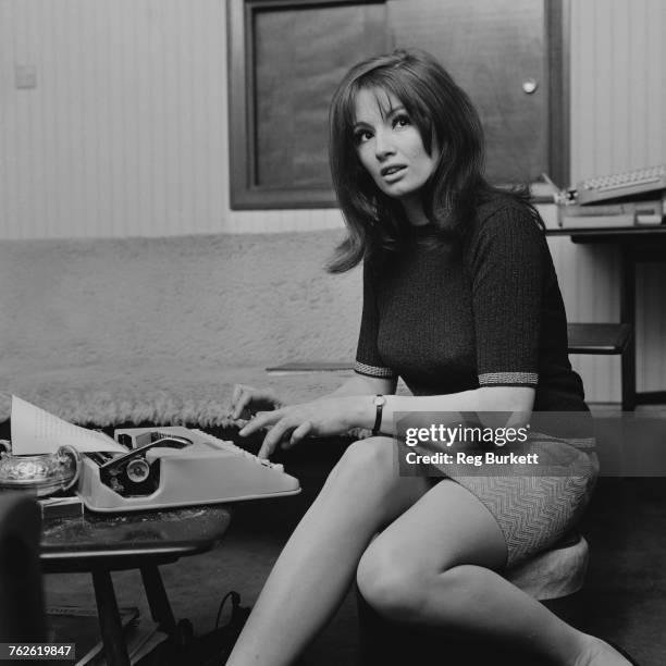 English former model and showgirl, Christine Keeler at her home in London, 7th May 1969. Keeler is best known for her affair with cabinet minister...