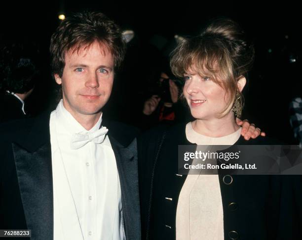 Actor Dana Carvey and wife Paula Swaggerman attending 5th Annual Comedy Awards on March 9, 1991 at Shrine Auditorium in Los Angeles, California.