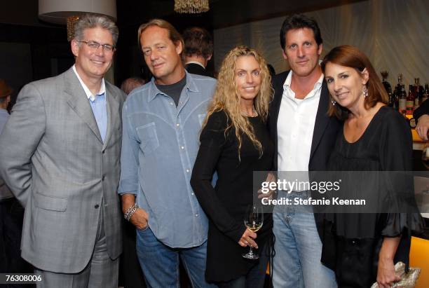 Dave Murphy, Jim Shaffer, Maria Shaffer, Anthony Guidera and Valarie Anderson attend the LA Times Image Launch at The Beverly Hills Hotel's new Bar...