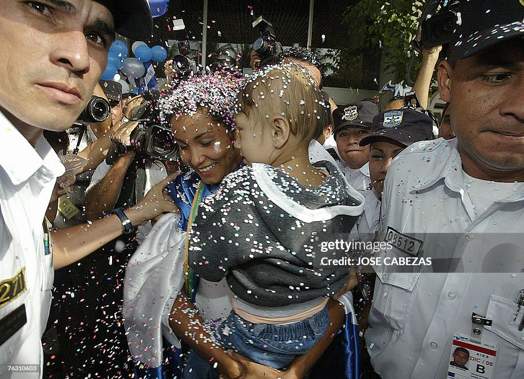 Salvadorean Gold medalist Cristina Lopez