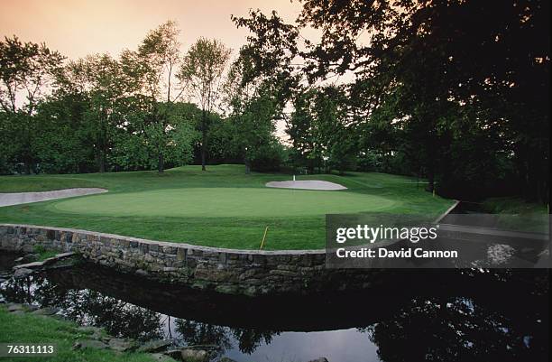 Quaker Ridge Golf Club in Scarsdale, New York state, June 1997. Hole 11, par 4, 372 yards.