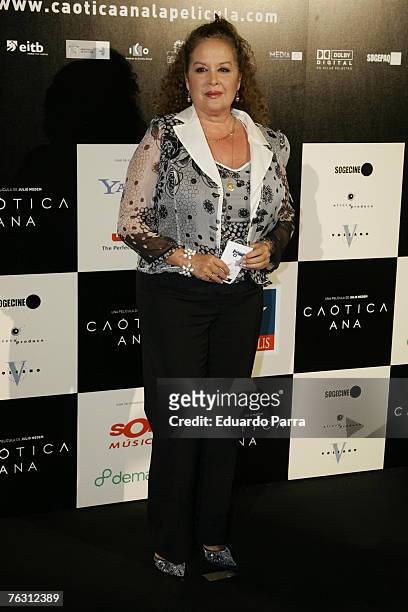 Fedra Lorente at the premiere of "Caotica Ana" August 23, 2007 at the Kinepolios Cinema in Madrid, Spain.