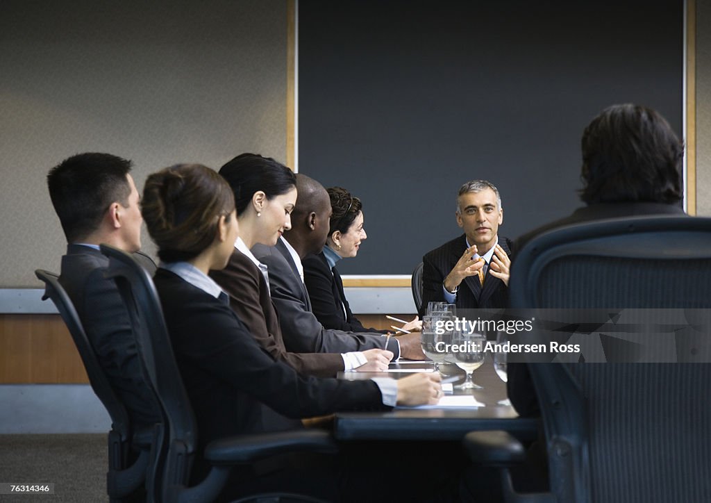 Business people at conference meeting