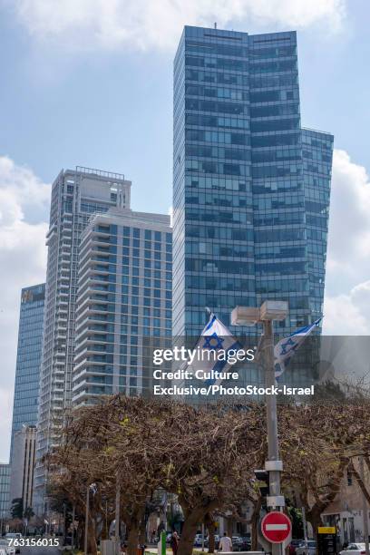 rothschild boulevard, tel aviv, israel - boulevard stock pictures, royalty-free photos & images