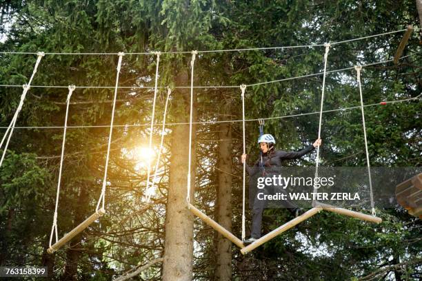 Girl On Rope Course Photos and Premium High Res Pictures - Getty Images