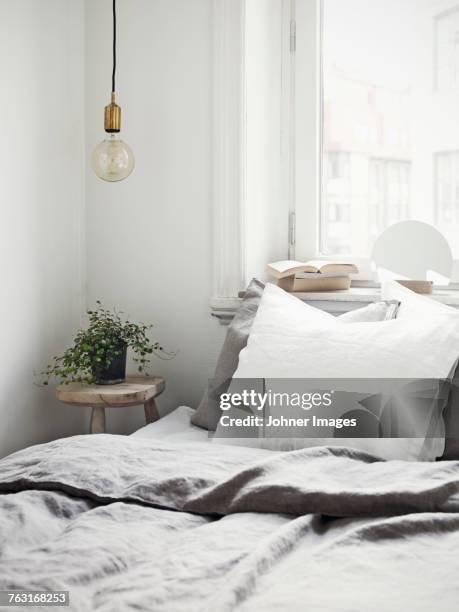 view of bedroom - slaapkamer stockfoto's en -beelden