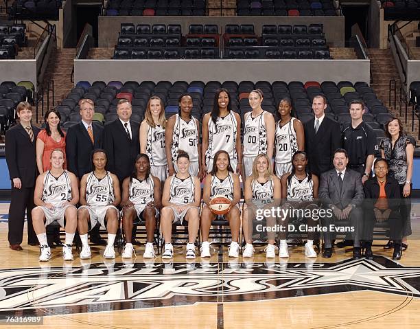 San Antonio Silver Stars team photo taken at the AT&T Center on August 17, 2007 in San Antonio, Texas. NOTE TO USER: User expressly acknowledges and...