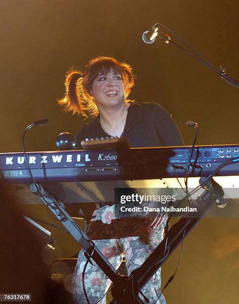 Debbie Shair of Heart performs at WaMu Theater on August 23, 2007 Seattle Washington.