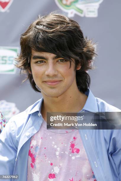 Musical Artist Kevin Jonas of the Jonas Brothers during the 2007 Arthur Ashe Kids' Day Presented by Hess at the USTA Billie Jean King National Tennis...