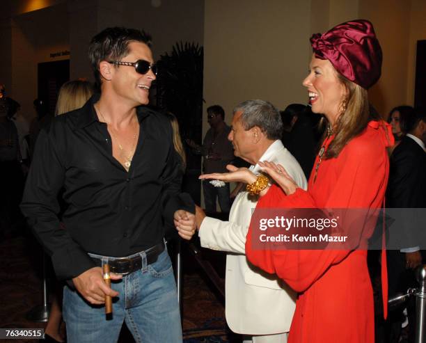 Rob Lowe, Sol Kerzner and Heather Kerzner