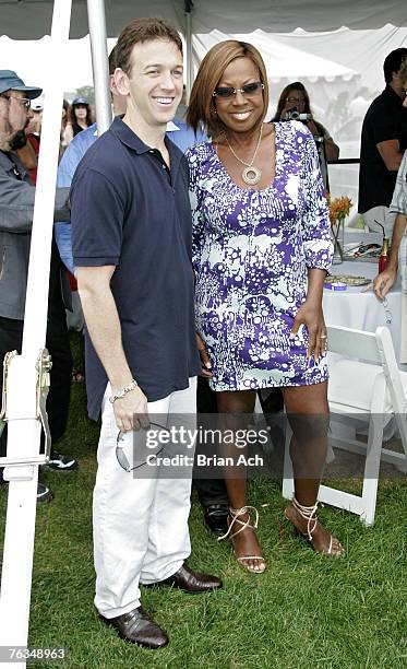 Andrew Borrok and Star Jones at the 2007 Mercedes-Benz Bridgehampton Polo Challenge - Closing Day Presented by Mercedes Benz, on August 25 in...