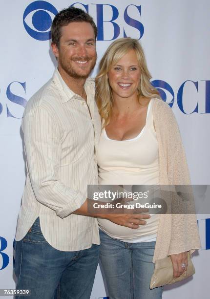 Actor Oliver Hudson and Erinn Bartlett arrive at the "CBS Summer Press Tour - Stars Party 2007" at the Wadsworth Theatre on July 19, 2007 in Los...