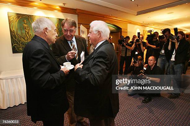 Veteran politicians from the conservative Christian Democratic Union Kurt Biedenkopf and Heiner Geissler , and the leader of the train drivers' union...