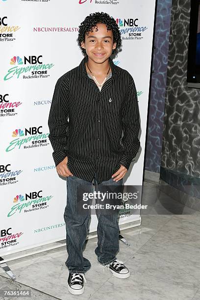 Actor Noah Gray-Cabey appears at the NBC Universal celabration for the DVD realease of "Heroes: Season 1" at the NBC Experience store on August 28,...