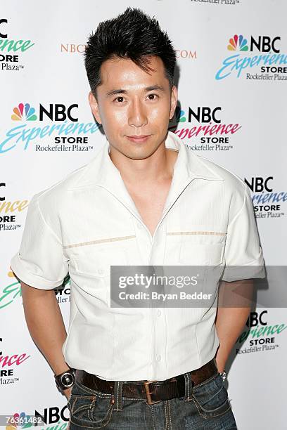 Actor James Kyson Lee attends the NBC Universal celabration for the DVD realease of "Heroes: Season 1" at the NBC Experience store on August 28, 2007...