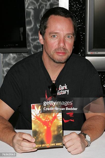 Graphic novel artist Tim Sale attends the NBC Universal celabration for the DVD realease of "Heroes: Season 1" at the NBC Experience store on August...