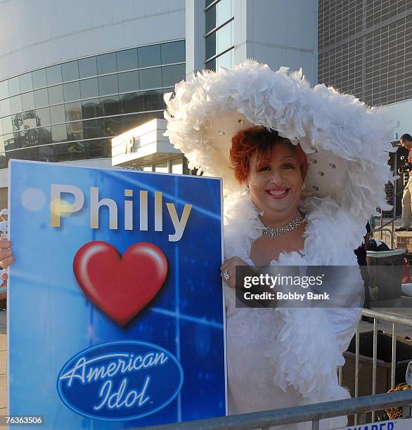 American Idol" hopeful "Salada Tea" at the "American Idol" Season 7 Philadelphia auditions August 27, 2007 at the Wachovia Center in Philadelphia,...