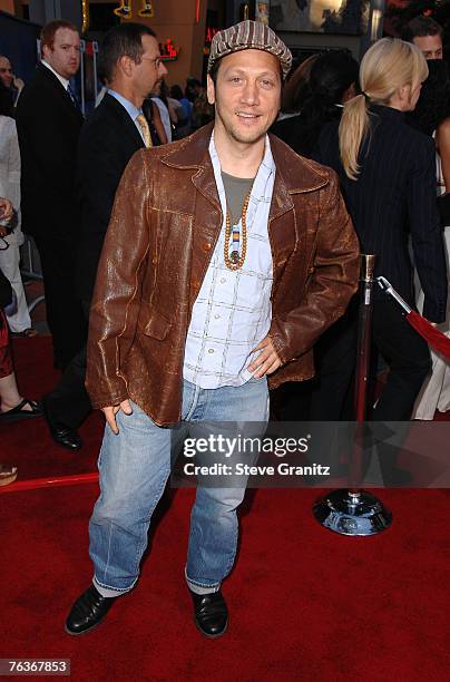 Actor Rob Schneider arrives at the "I Now Pronounce You Chuck and Larry" premiere at the Gibson Amphitheatre and CityWalk Cinemas on July 12, 2007 in...