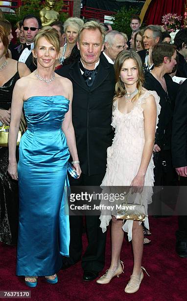 Trudie Styler, Sting and daughter Coco
