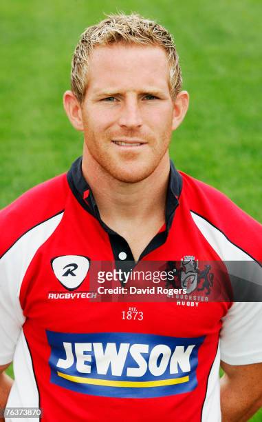 Portrait of Mike Prendergast of Gloucester Rugby taken at the photocall held at Hartpury College on August 28, 2007 in Gloucester, England.