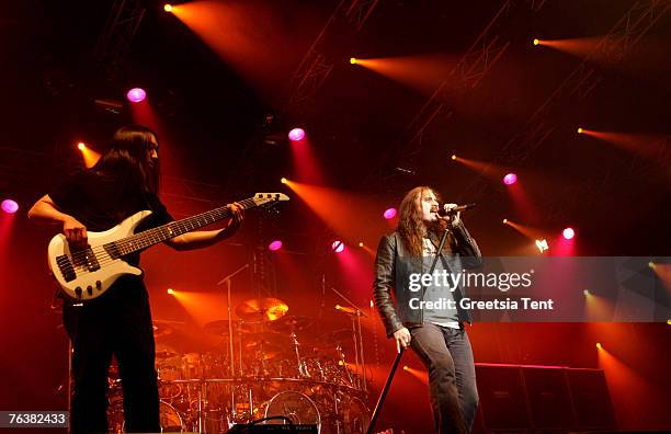 John Myung and James LaBrie of Dream Theater