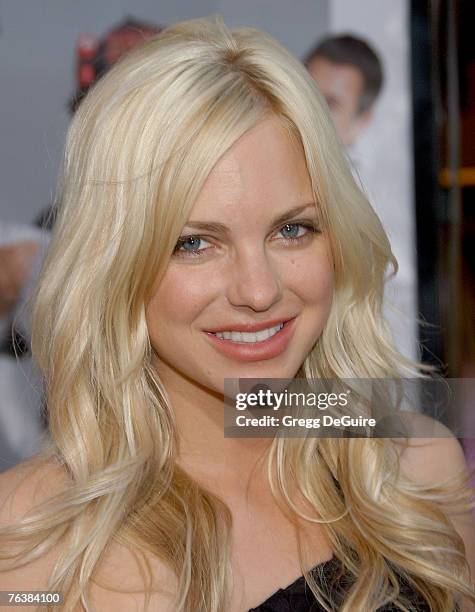 Actress Anna Faris arrives at the "I Now Pronounce You Chuck and Larry" premiere at the Gibson Amphitheatre and CityWalk Cinemas on July 12, 2007 in...
