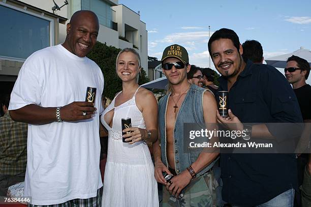 Tommy Tiny Lister, Brittney Powell, Clifton Collins Jr, and Danny Del Toro at the Summer BBQ hosted by Playboy Energy Drink held at The Polaroid...