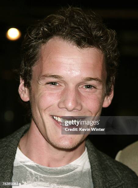 Actor Anton Yelchin arrives at the premiere of Autonomous Picture's "Fierce People" at the Pacific Design Center on August 29, 2007 in West...