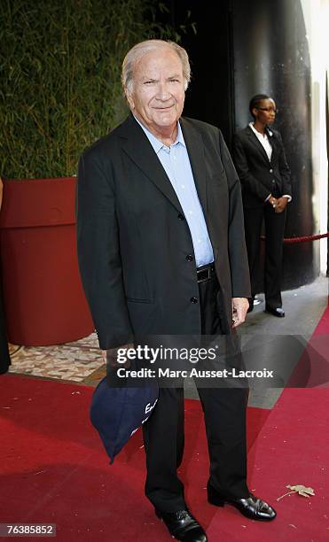 Actor Pierre Mondy arrives at the TF1 annual press conference held at the Olympia on August 29, 2007 in Paris, France. (Photo by