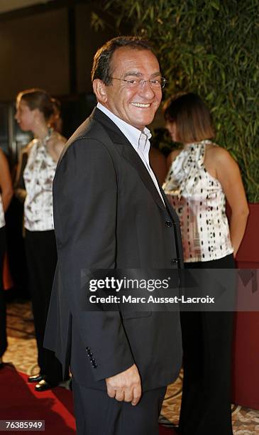 Anchor Jean-Pierre Pernault arrives at the TF1 annual press conference held at the Olympia on August 29, 2007 in Paris, France. (Photo by