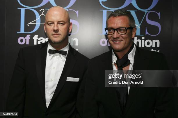 Peter Morrissey and Jayson Brunsdon attend the "30 Days of Fashion & Beauty" Launch Event, launching the month long extravaganza of fashion and...