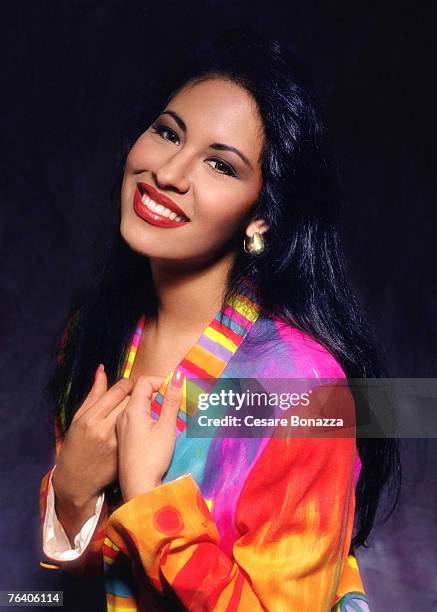 Singer Selena Quintanilla-Pérez poses for a portrait in June 1994 in Los Angeles, California.