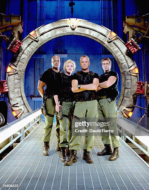 'Cast of Stargate SG-1: Christopher Judge, Amanda Tapping, Richard Dean Anderson, Michael Shanks ; Cast of Stargate SG-1 by David Fierro; The Cast of...