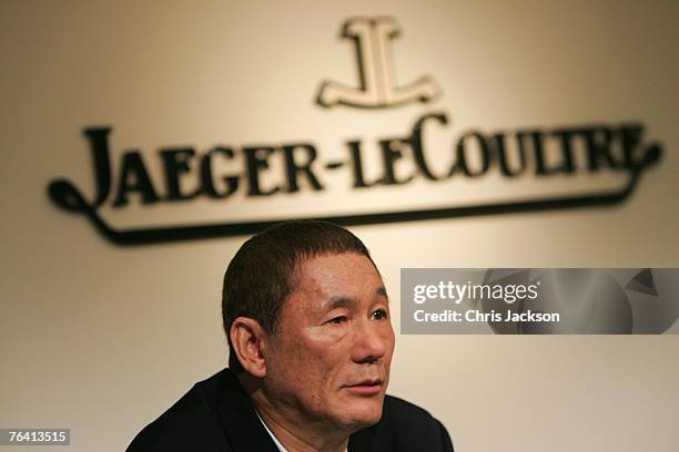 Director Takeshi Kitano attends the Jaeger Le-Coultre award party on day 2 of the 64th Annual Venice Film Festival on August 30, 2007 in Venice,...