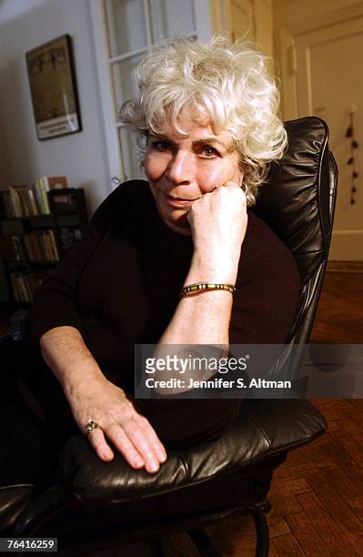Author Edith Grossman is photographed on November 21, 2003 at home in New York City.