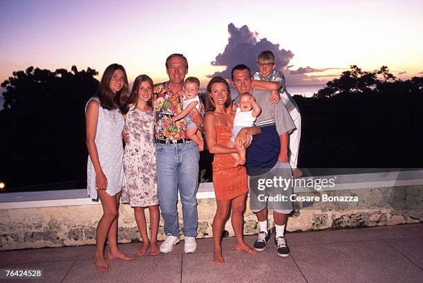 Jane Seymour and James Keach with Family Jennifer Flynn, Katie Flynn, John Keach, Kristopher Keach, Kalen Keach and Sean Keach; Jane Seymour Barbados...