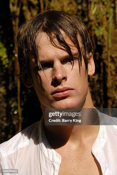 Janice Dickinson Modeling Agency Model Grant Whitney Harvey poses at photo shoot in Griffith Park on August 25, 2007 in Los Angeles, California.