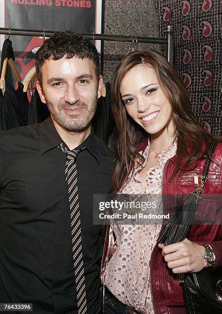 Jessica Sutta of The Pussycat Dolls with designer Kyri London