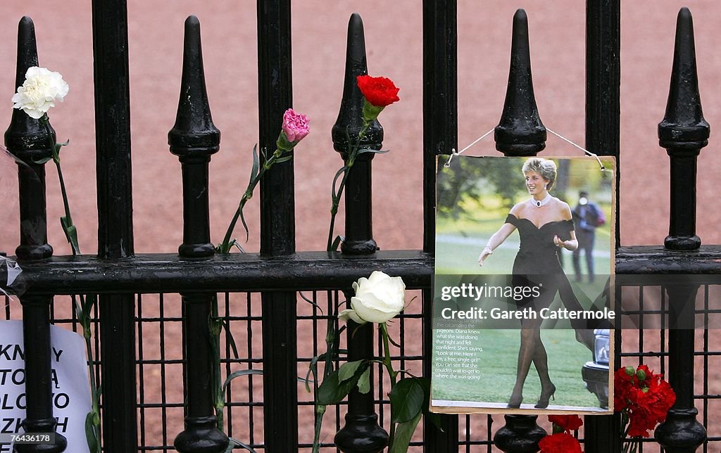 Tributes Are Paid To Diana Princess Of Wales