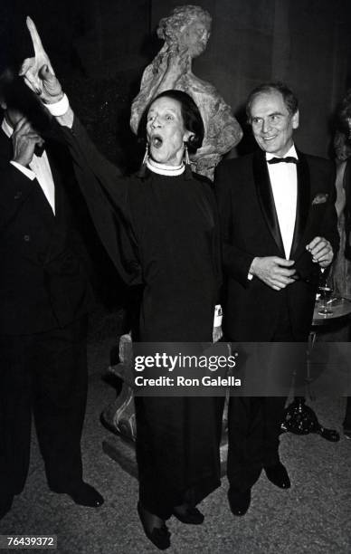 Diana Vreeland and Pierre Cardin