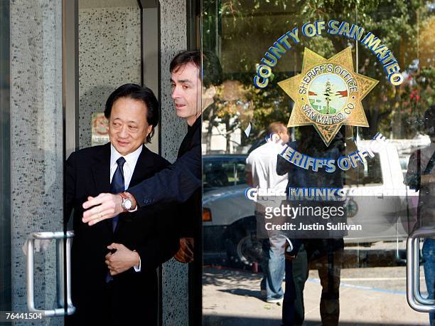 Fugitive fundraiser Norman Hsu leaves the San Mateo County jail after posting a $2 million bond August 31, 2007 in Redwood City, California. Hsu, who...